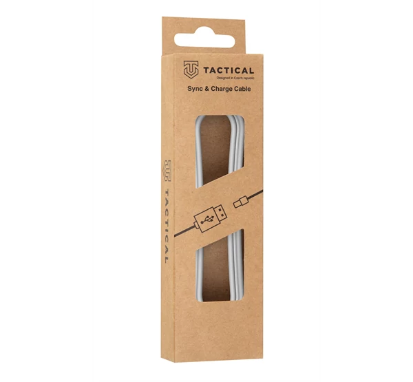 Tactical Smooth Thread USB / Lightning töltő- és adatkábel, 1m, fehér