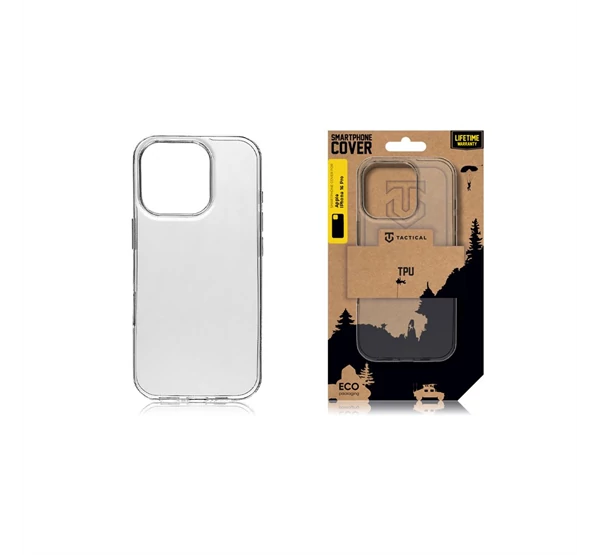 Tactical TPU Apple iPhone 16 Pro hátlap tok, átlátszó