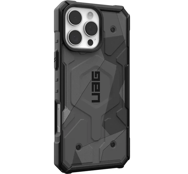 UAG Pathfinder SE Apple iPhone 16 Pro Max MagSafe kompatbilis tok, geo camo (szürke)