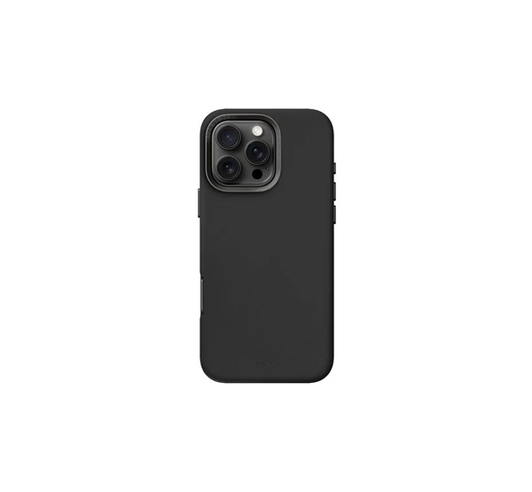 Uniq Lyden Apple iPhone 16 Pro MagSafe Bőr tok, fekete