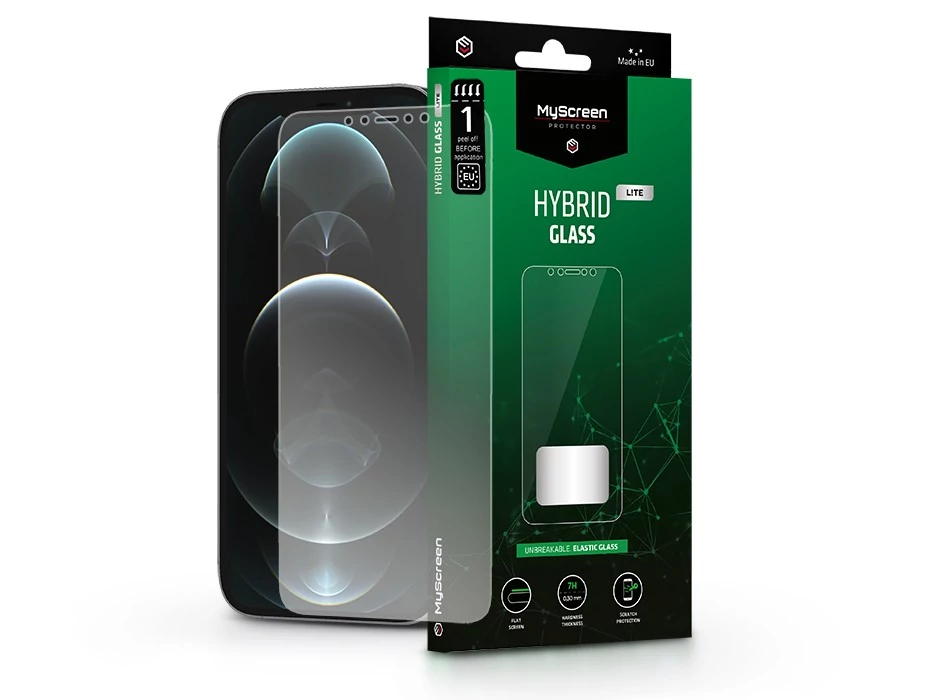 MyScreen Hybrid Glass Lite - Apple iPhone 12 Pro Max rugalmas üvegfólia