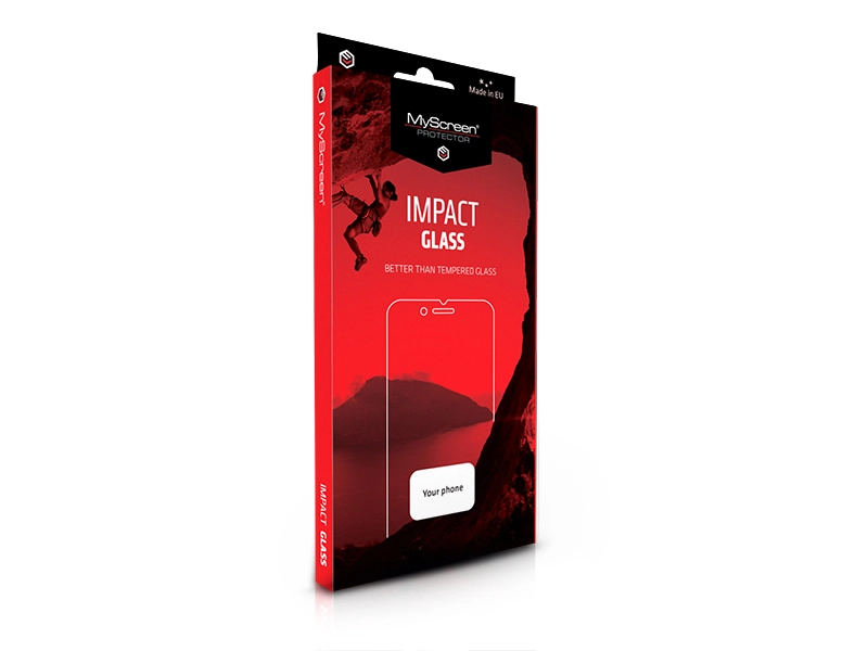 Apple iPhone XR/11 edzett üveg képernyővédő fólia - MyScreen Protector Impact Glass Edge hajlított 3D Fullcover - fekete