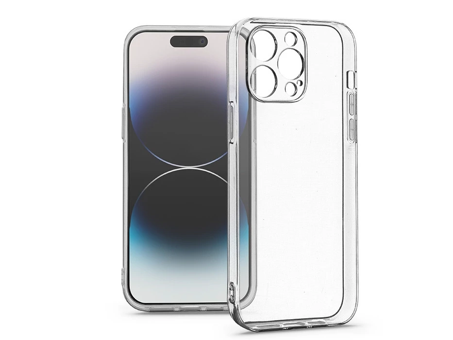 Haffner Clear Case szilikon tok - Apple iPhone 14 Pro Max - átlátszó