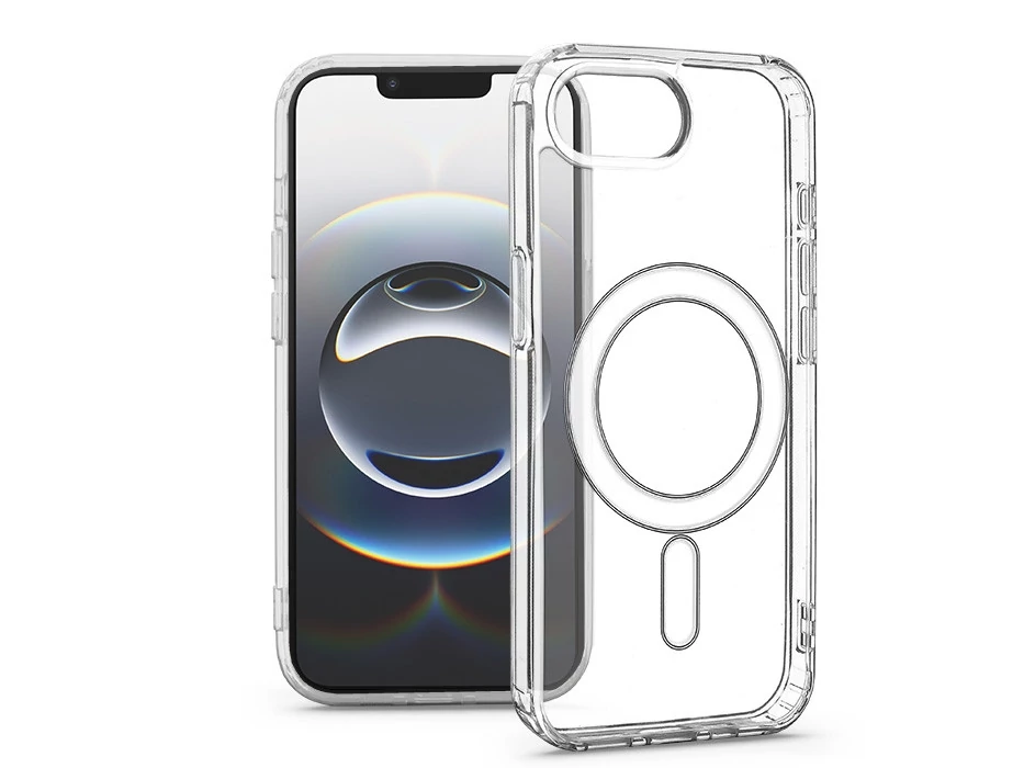 Haffner Clear Mag Cover szilikon tok - Apple iPhone 16e - átlátszó