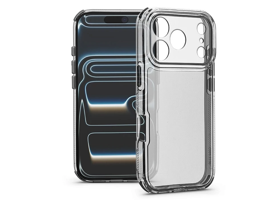 Haffner Matrix Clear kameravédős szilikon tok - Apple iPhone 17 Pro - átlátszó