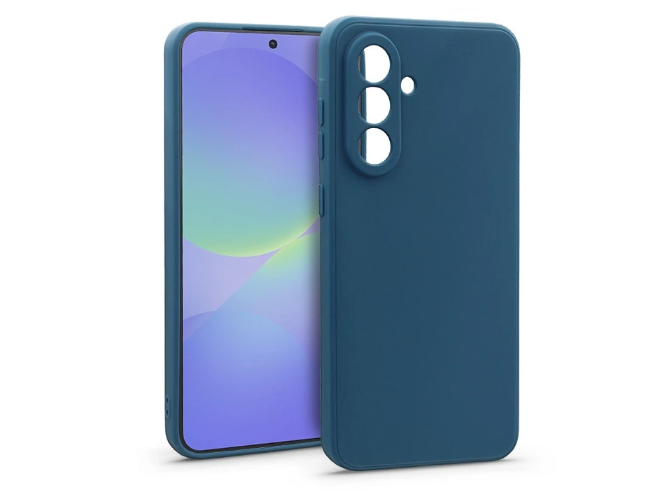 Haffner Matt szilikon tok - Samsung Galaxy A36 5G - kék