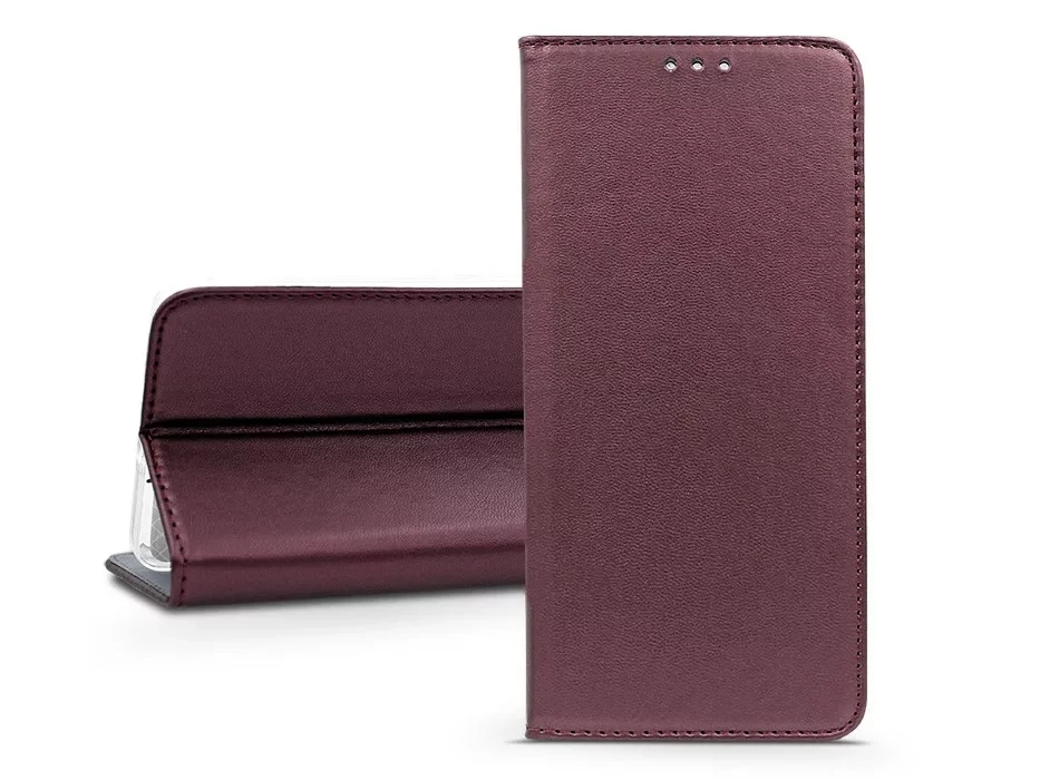 Haffner Smart Magneto Book Flip oldalra nyíló tok - Samsung SM-S931 Galaxy S25 - bordó