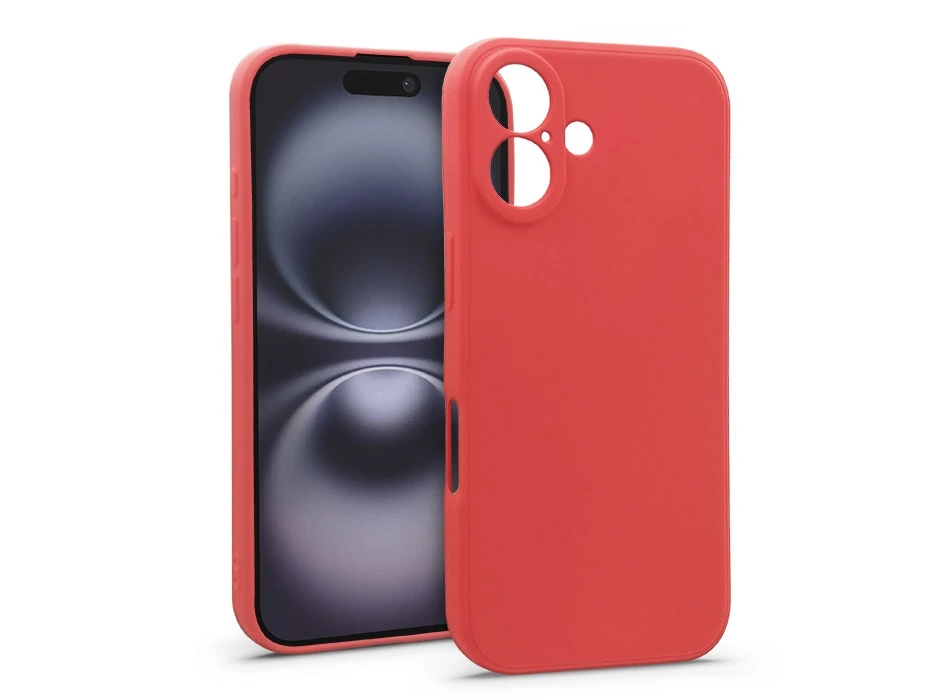 Haffner Soft szilikon tok - Apple iPhone 16 - piros