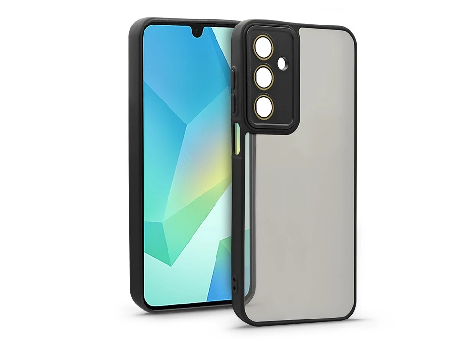 Haffner Variete tok kameravédő lencsevédő üveggel - Samsung SM-A165 Galaxy A16 4G/A16 5G - fekete