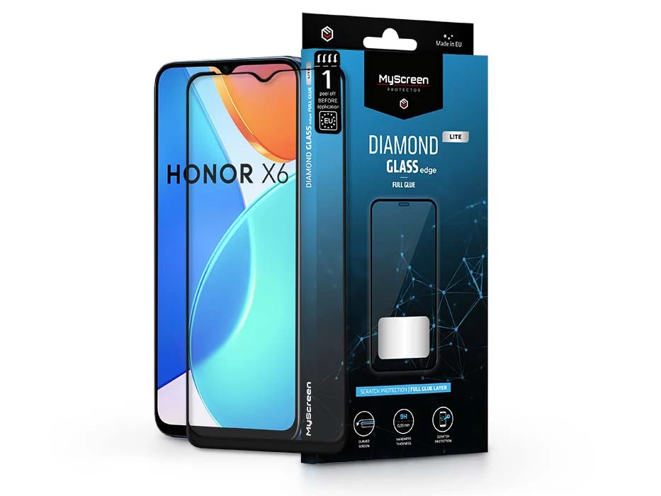 MyScreen Diamond Glass Lite Edge 2.5D Full Glue - Honor X6 üvegfólia