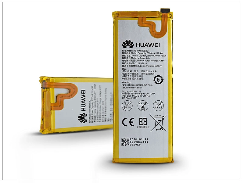 Huawei Ascend G7 gyári akkumulátor - Li-polymer 3000 mAh - HB3748B8EBC (ECO csomagolás)
