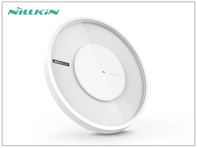 Nillkin Qi univerzális vezeték nélküli töltő állomás - 5V/2A - Nillkin Magic Disk 4 Wireless Fast Charger - fehér - Qi szabványos
