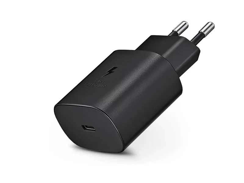 Samsung EP-TA800EBE gyári USB hálózati gyorstöltő adapter 25W PD Type-C - fekete - ECO