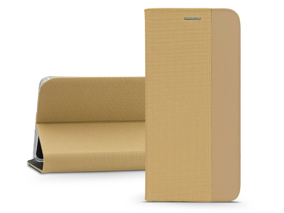 Haffner Sensitive Book Flip oldalra nyíló tok - Xiaomi Redmi Note 12 Pro 5G/Poco X5 Pro 5G - arany