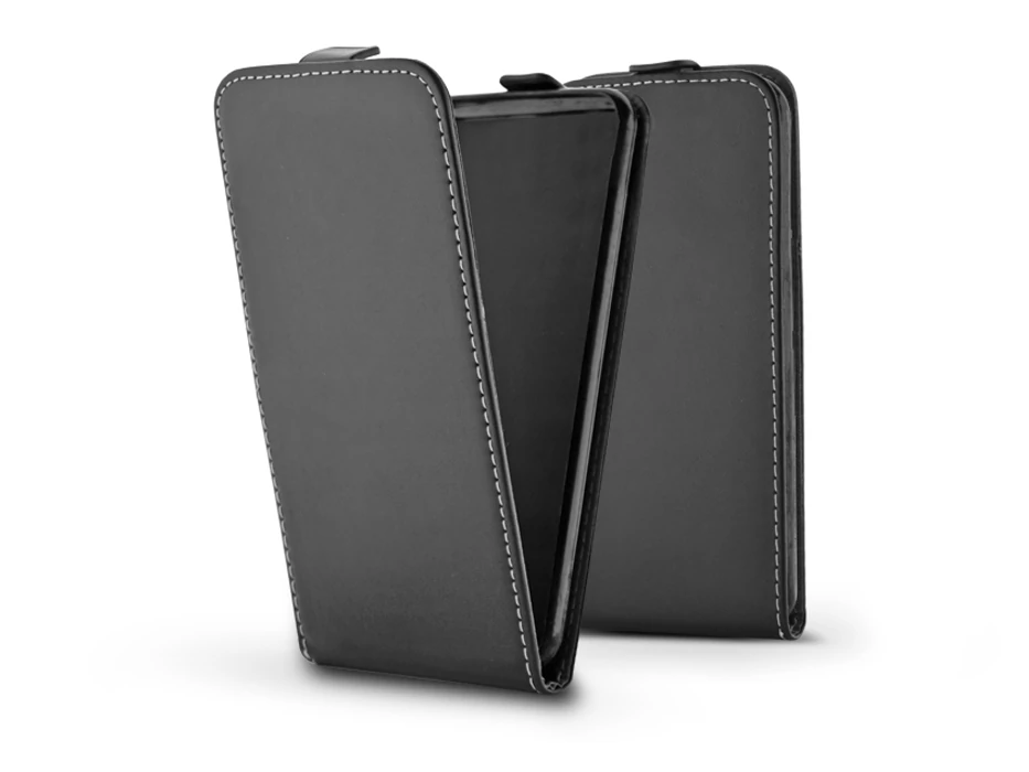 Slim Flexi Flip bőrtok - Xiaomi Redmi Note 10/Note 10S - fekete