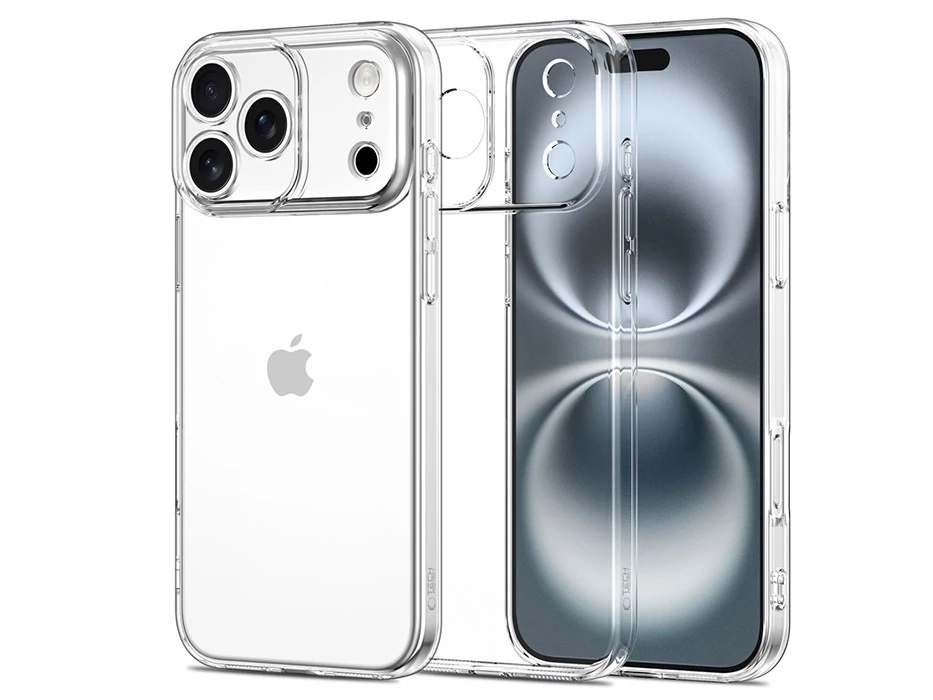 Tech-Protect FlexAir szilikon tok - Apple iPhone 17 Pro - átlátszó
