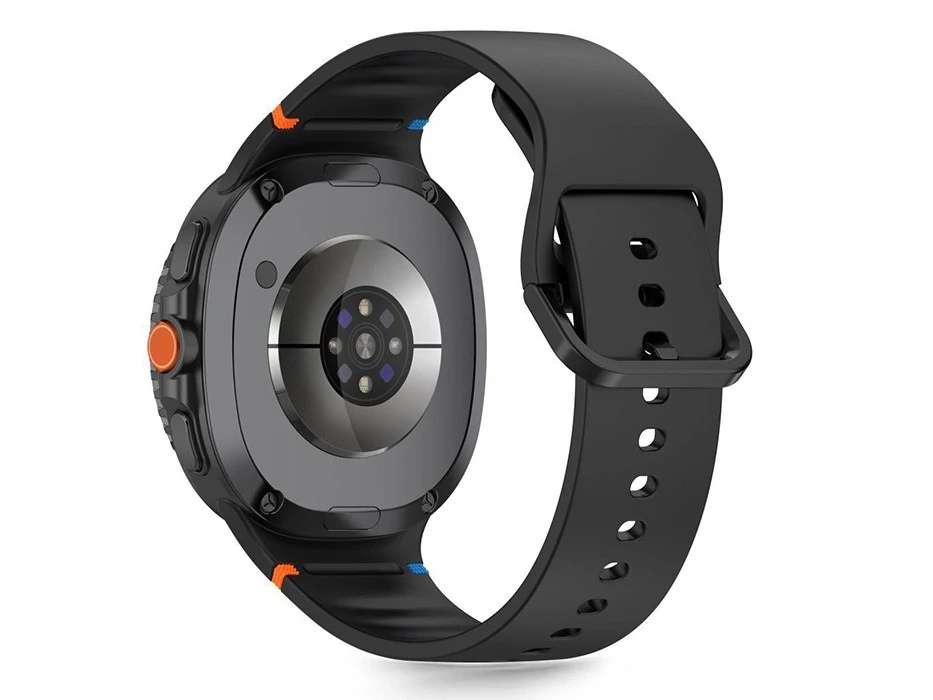 Tech-Protect - Samsung Galaxy Watch 8 / Classic szilikon szíj (40/44/46 mm) - fekete