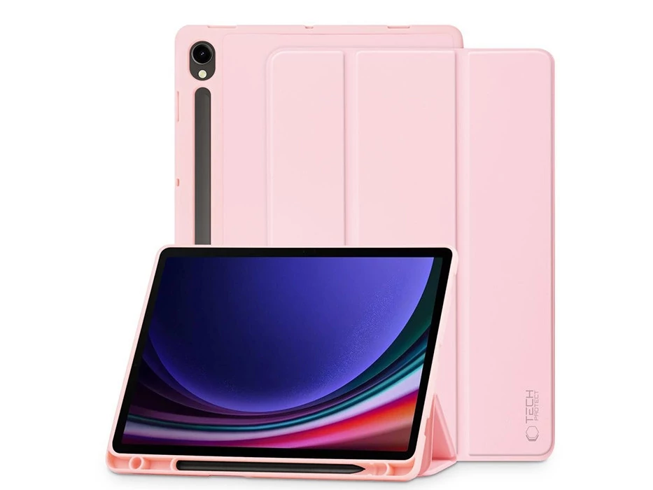 Tech-Protect tablet tok (Smart Case Pen) - Samsung Galaxy Tab S9 11/S9 FE/S10 FE 10.9 - pink - ECO