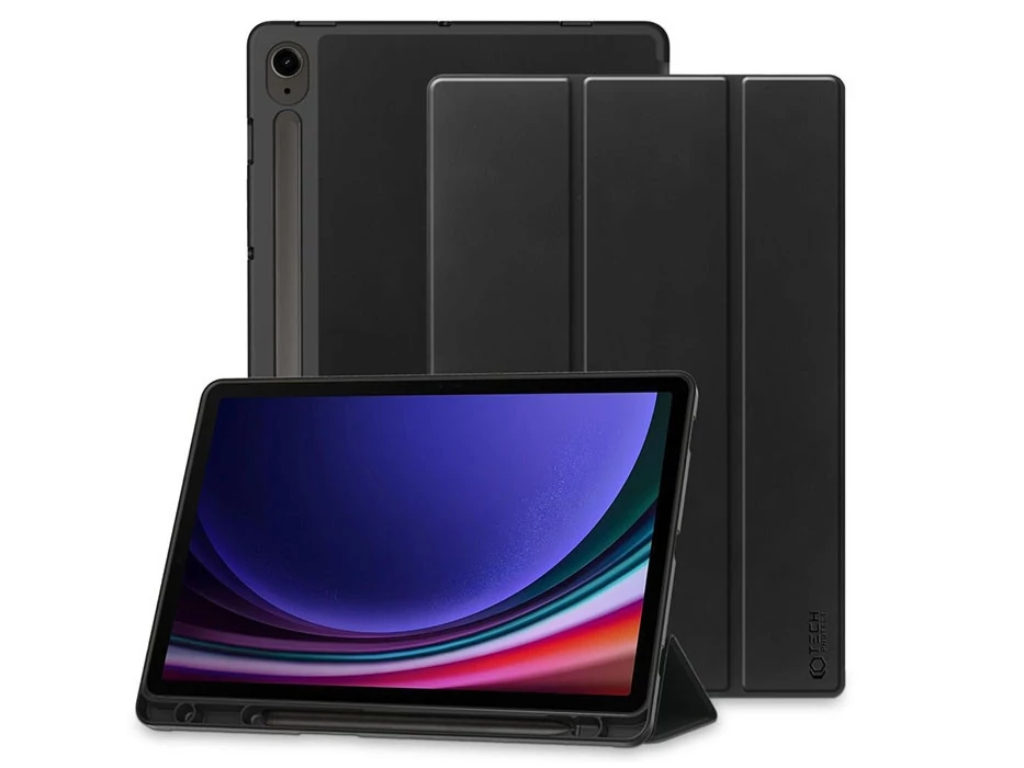 Tech-Protect tablet tok (Smart Case Pen) - Samsung Galaxy Tab S9 FE/S10 FE 10.9 - fekete - ECO