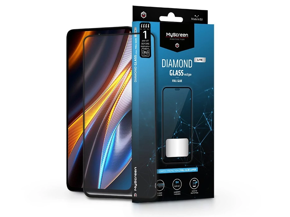 MyScreen Diamond Glass Lite Edge 2.5D Full Glue - Xiaomi Poco X4 GT/GT Pro üvegfólia