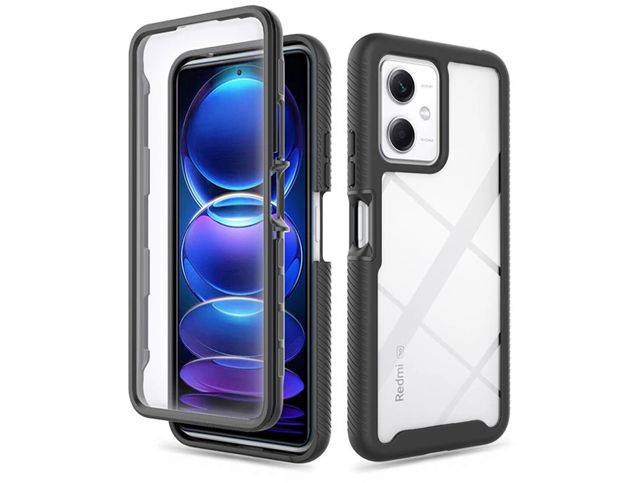 Tech-Protect Defense 360 ütésálló tok - Xiaomi Redmi Note 12 5G/Poco X5 5G - fekete